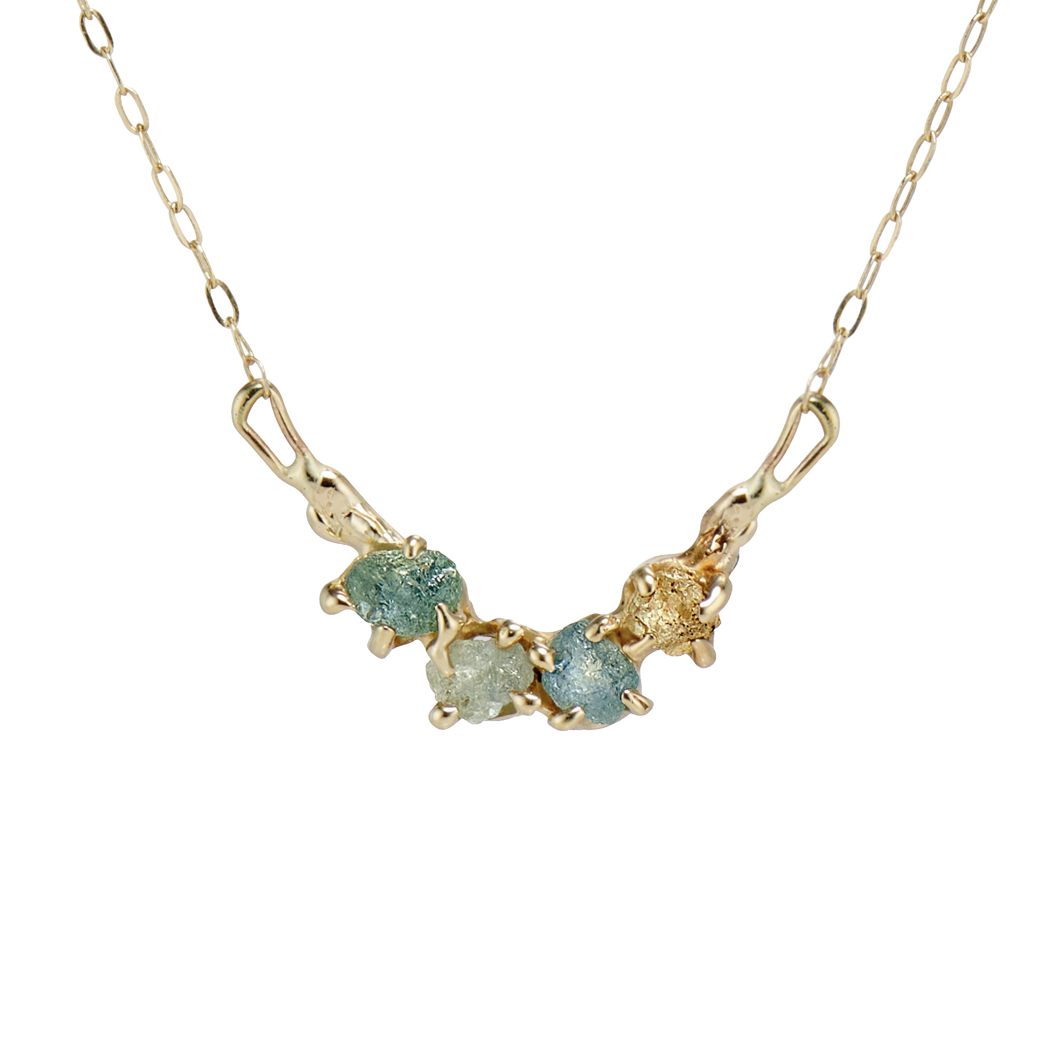 Garland Rough Montana Sapphire Necklace