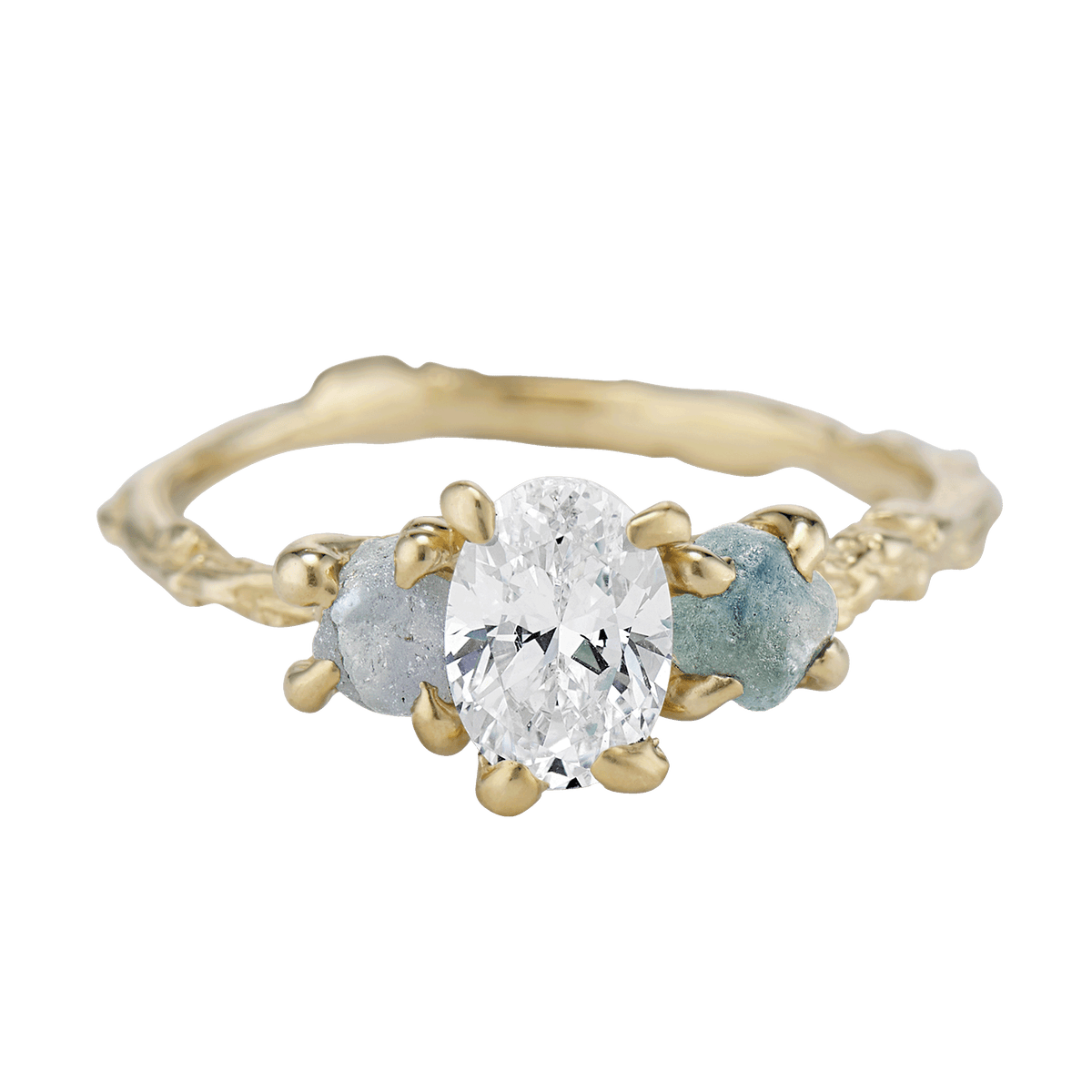 Naples Three Stone Setting