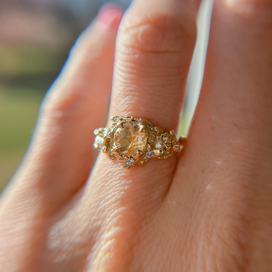 Isla Rutilated Quartz Ring - Ready To Ship