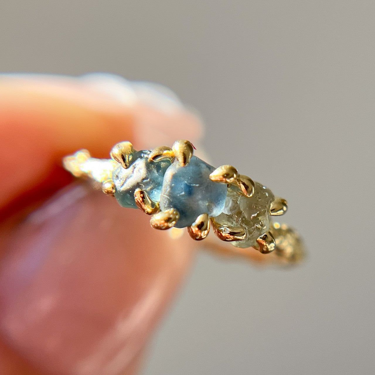 Naples Montana Sapphire Three Stone