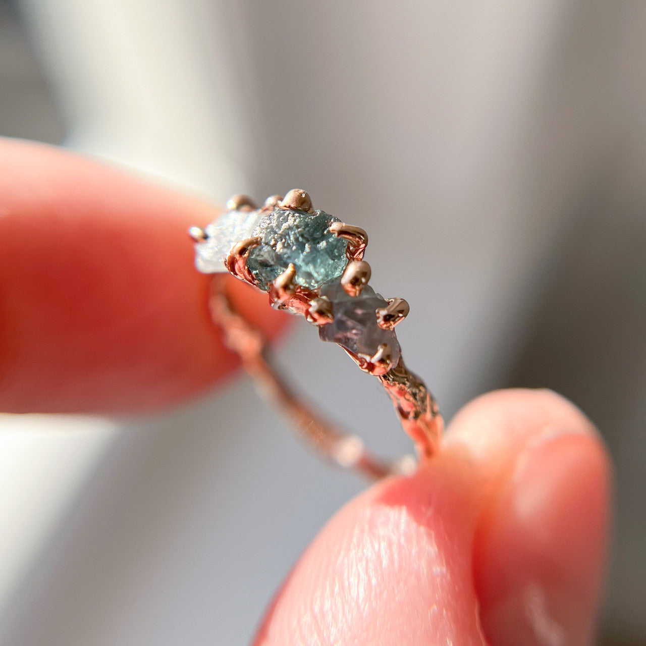 Naples Montana Sapphire Three Stone