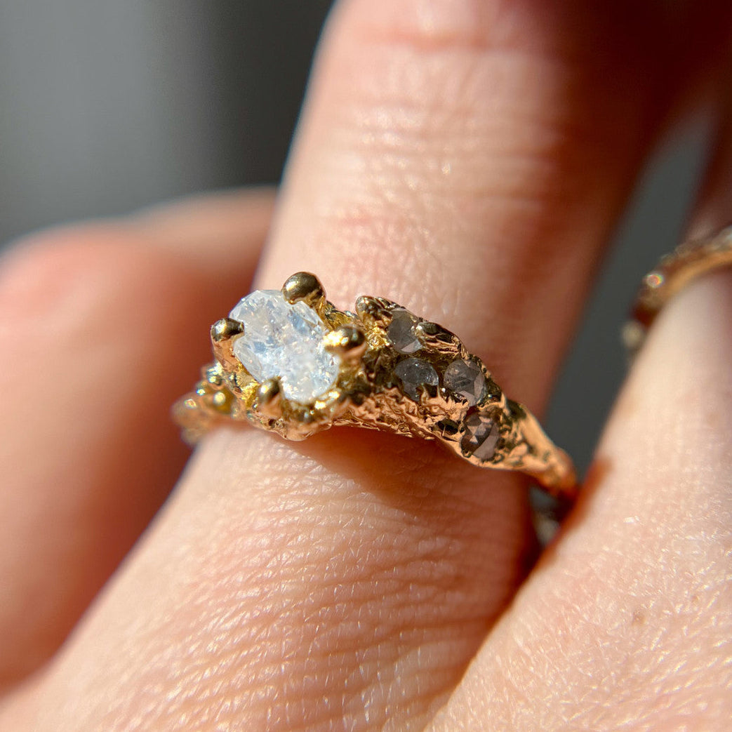 OOAK - Juniper Opalescent Diamond Ring