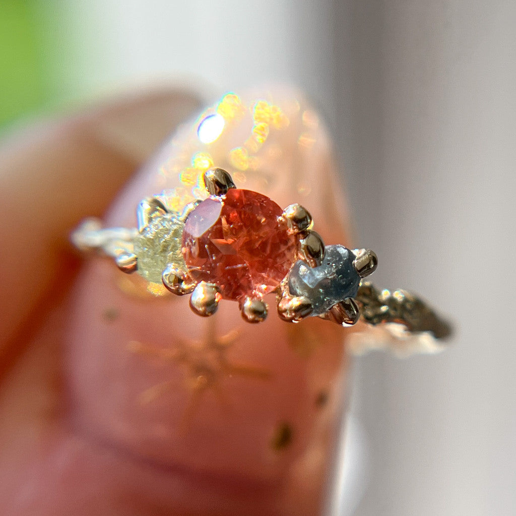 Naples Oregon Sunstone Three Stone