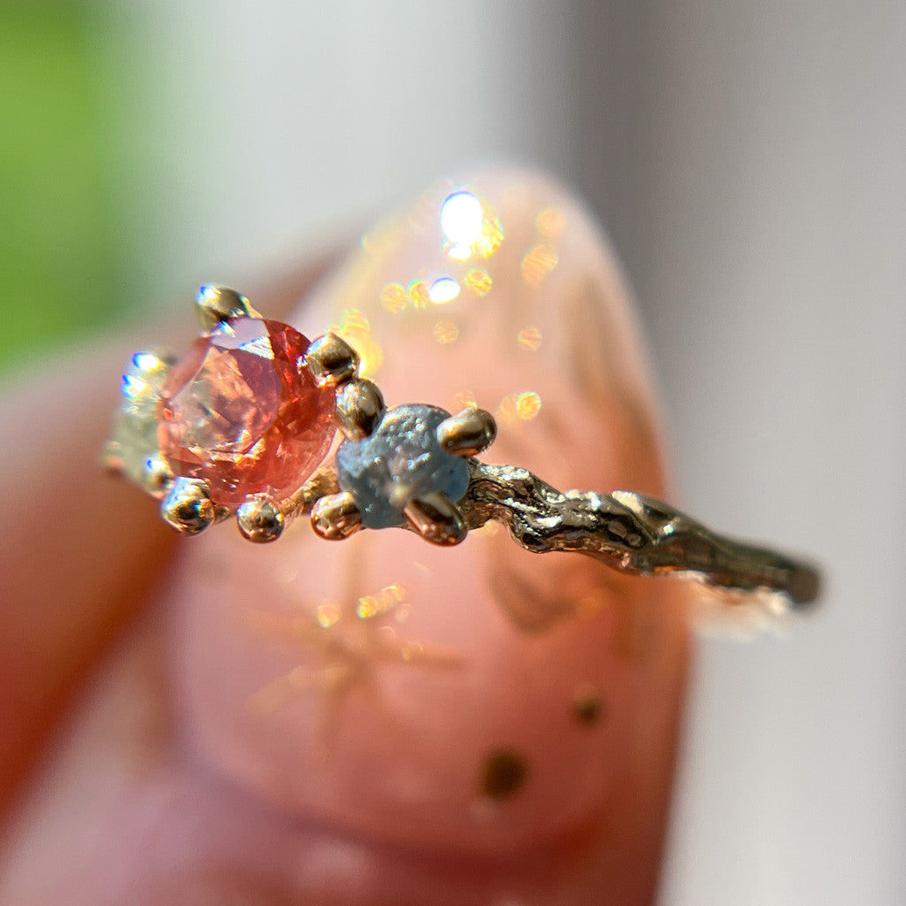 Naples Oregon Sunstone Three Stone