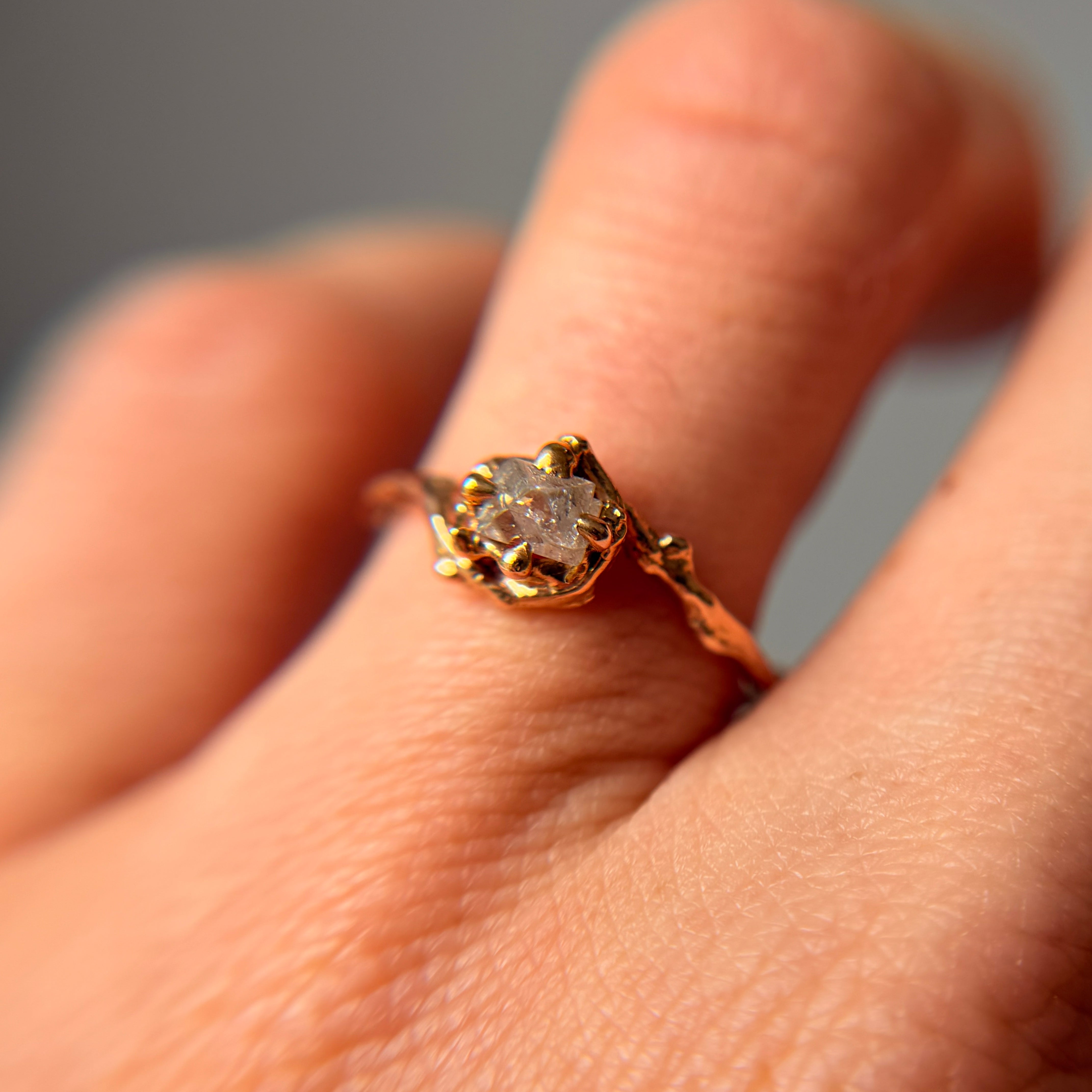 Naples Rough Diamond Solitaire - Ready To Ship
