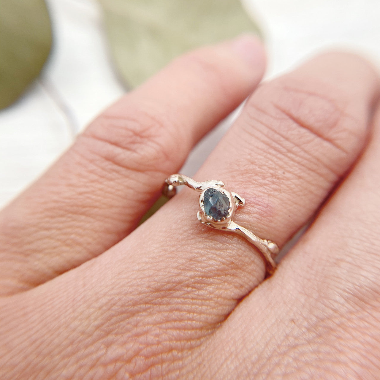 Verona Rough Sapphire Ring