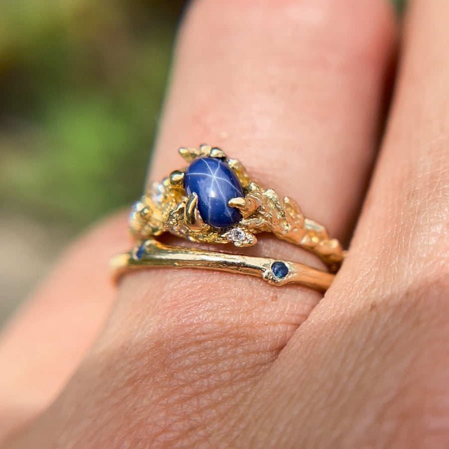 Juniper Star Sapphire Cluster - Ready To Ship