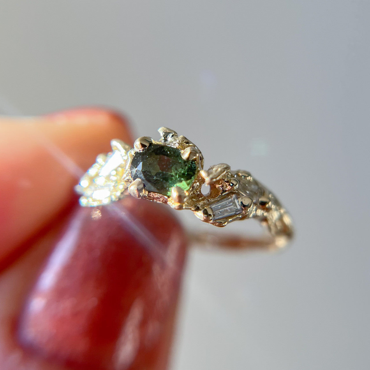 Union Green Sapphire Ring