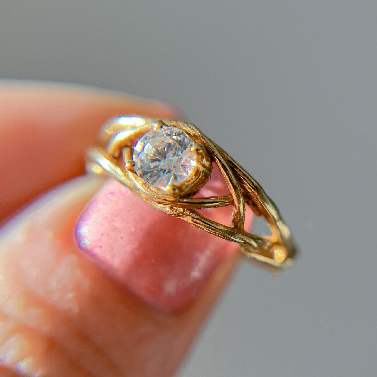 Laurel Diamond Solitaire