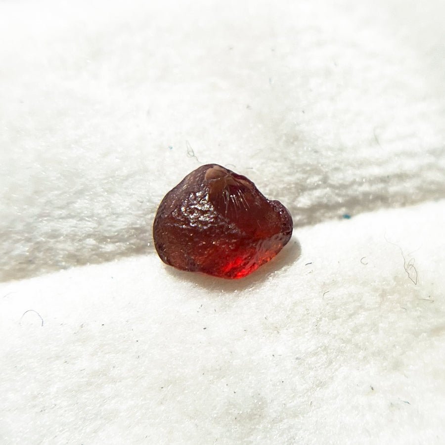 Rough Uncut Rust Red Montana Sapphire