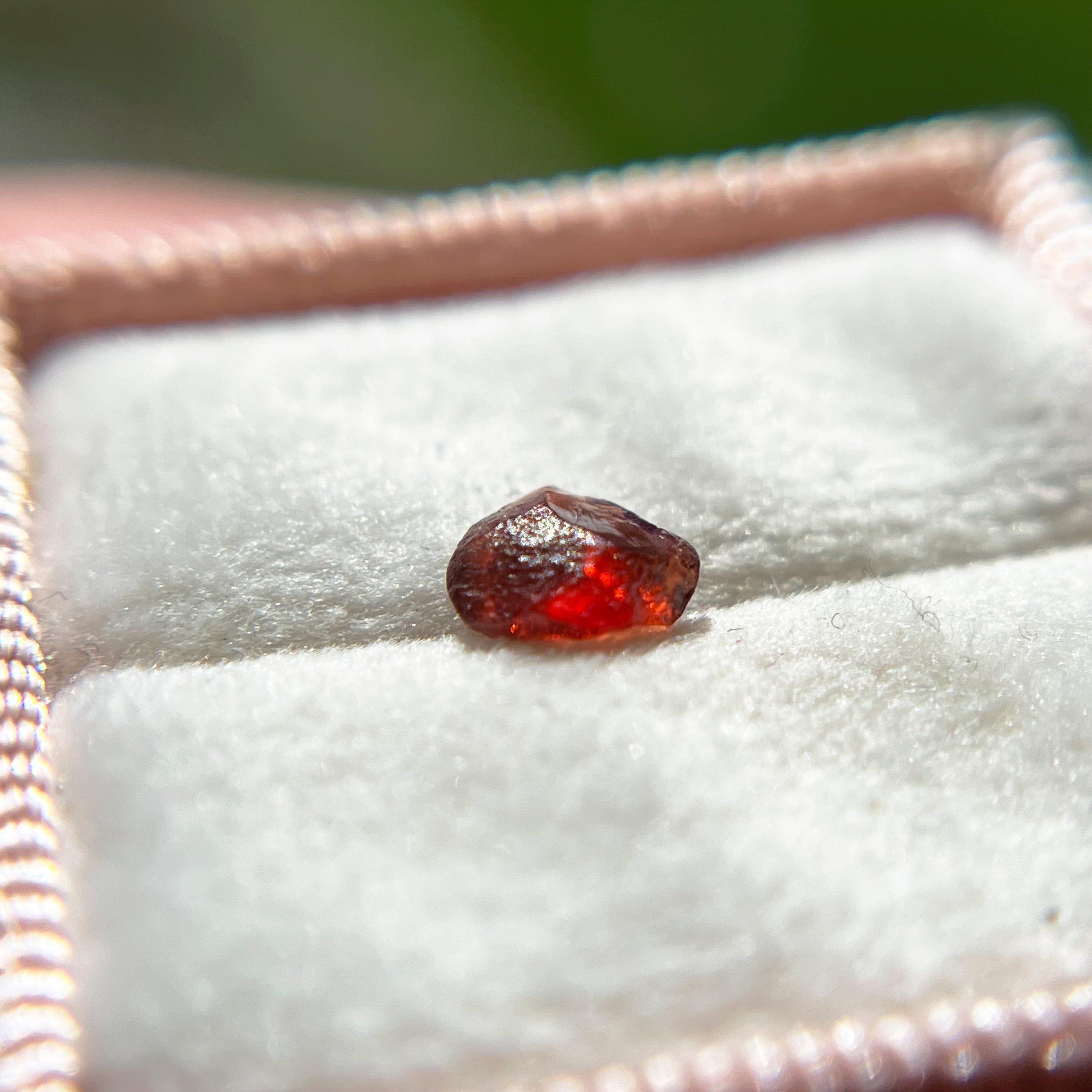 Rough Uncut Rust Red Montana Sapphire