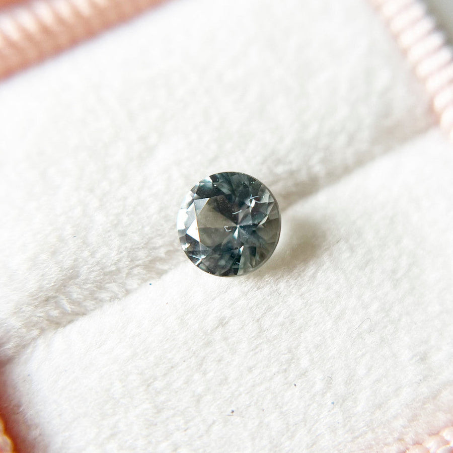 Round Light Green Montana Sapphire