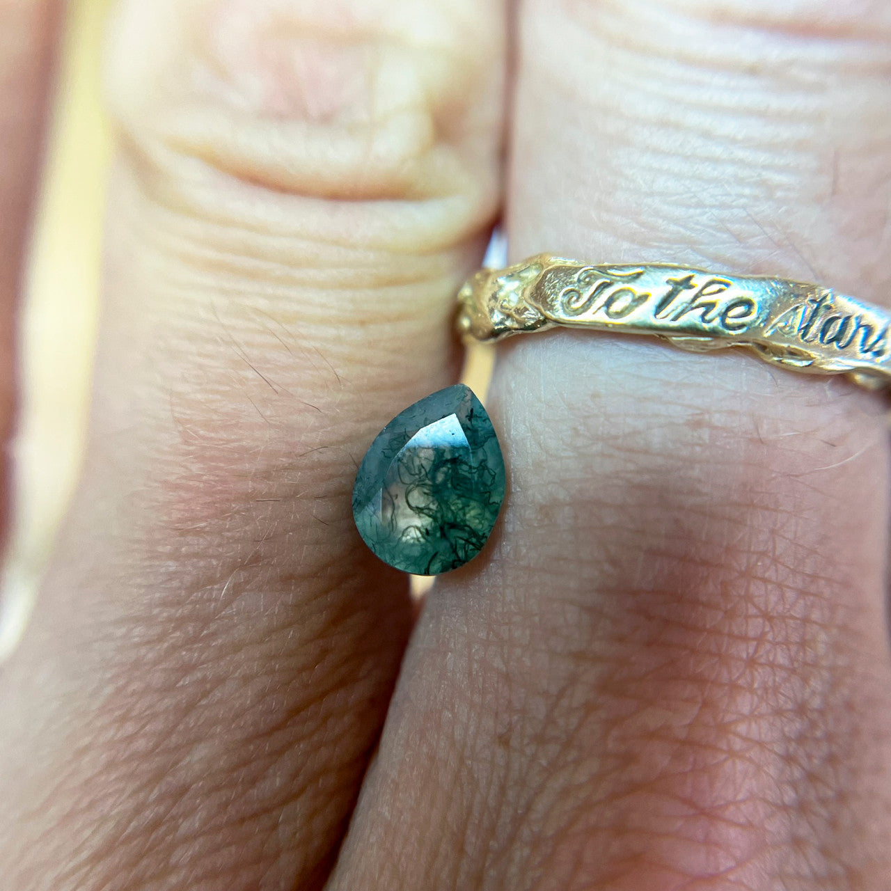 Pear Moss  Agate