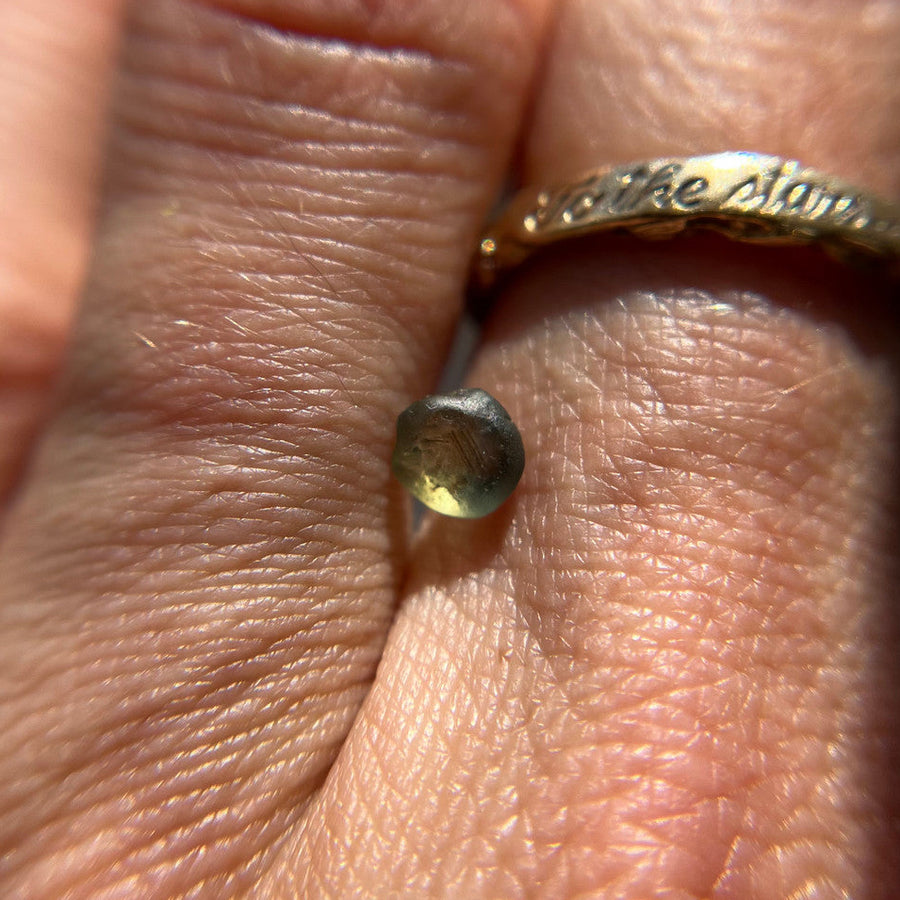 Rough Australian Bicolor Green Blue Sapphire