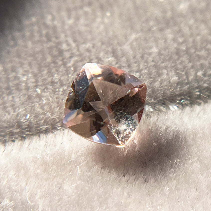 Peach Cushion Cut Morganite