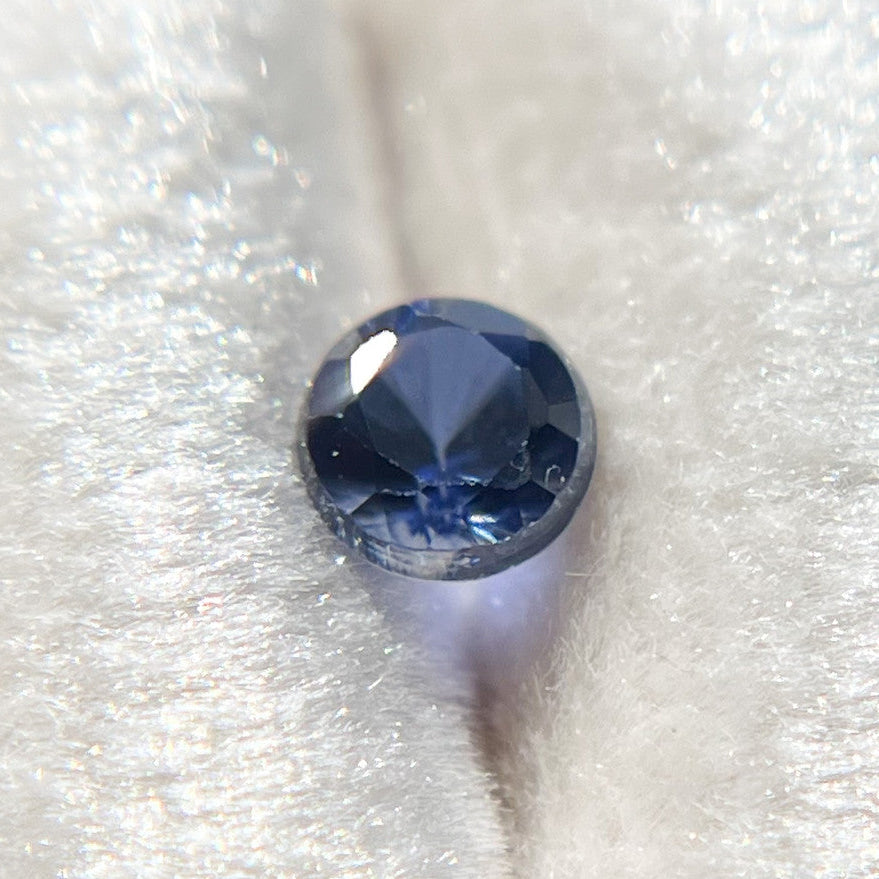 Lab Grown Violet Blue Sapphire