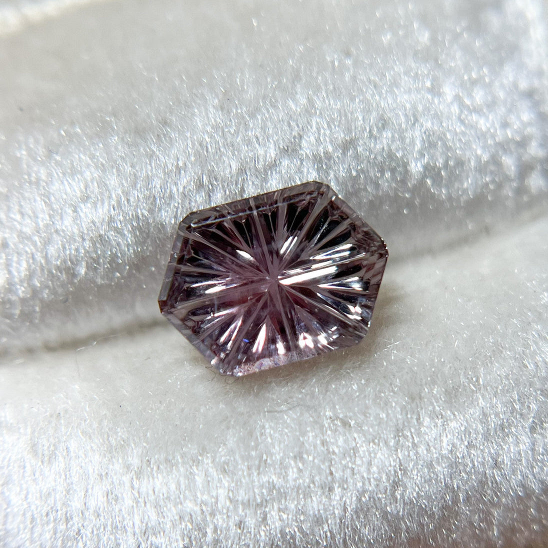 Parti Color Purple Montana Sapphire Hexagon Starbrite™ Cut by John Dyer