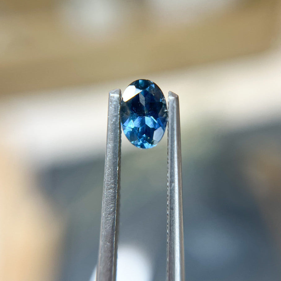 Oval Denim Blue Montana Sapphire