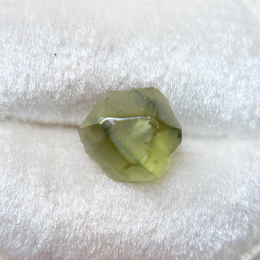 Organically Faceted Rough Australian Bright Green Sapphire