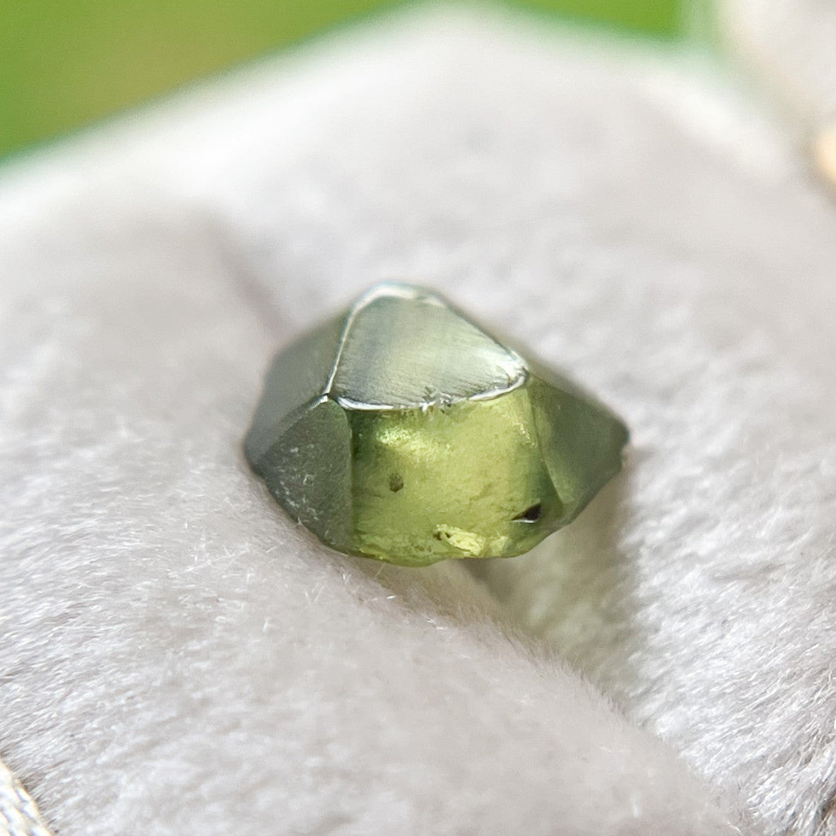 Organically Faceted Rough Australian Bright Green Sapphire