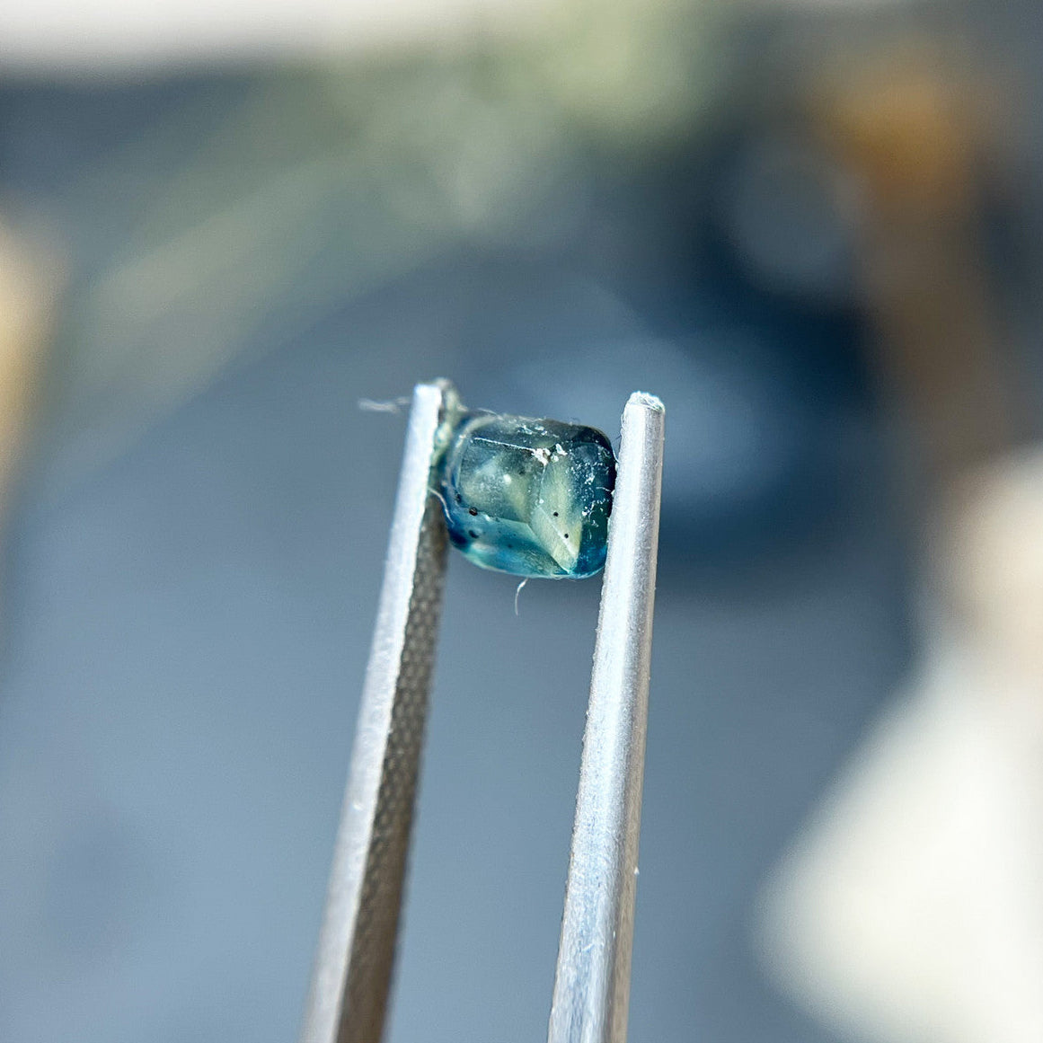 Organically Faceted Blue Montana Sapphire