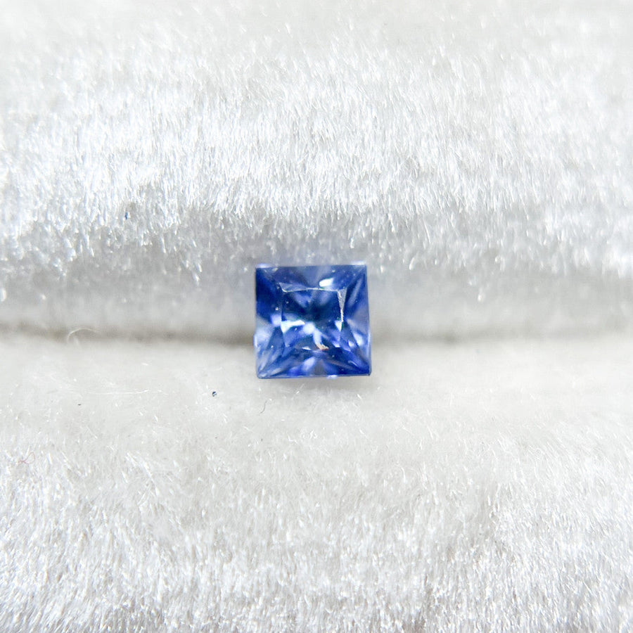 Princess Cut Blue Ceylon Sapphire