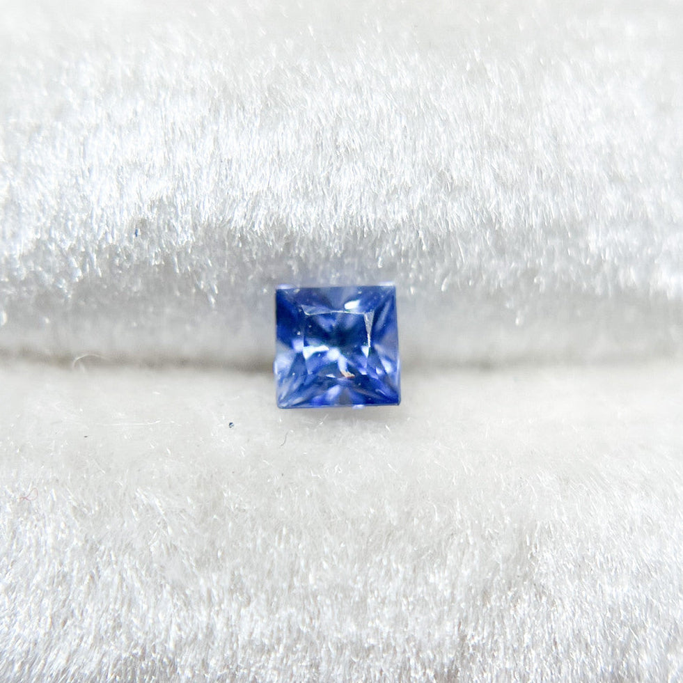 Princess Cut Blue Ceylon Sapphire