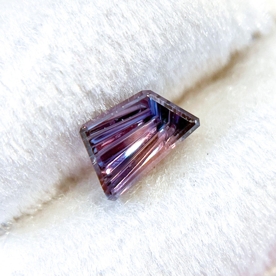 Parti Color Violet Pink Sapphire Freeform  Dreamscape™ Cut by John Dyer