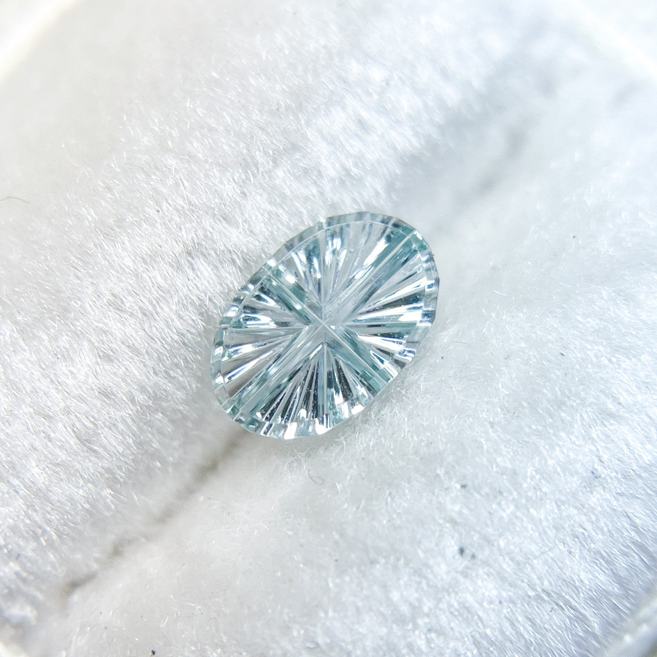 Blue Green Oval Montana Sapphire StarBrite™ Cut by  John Dyer