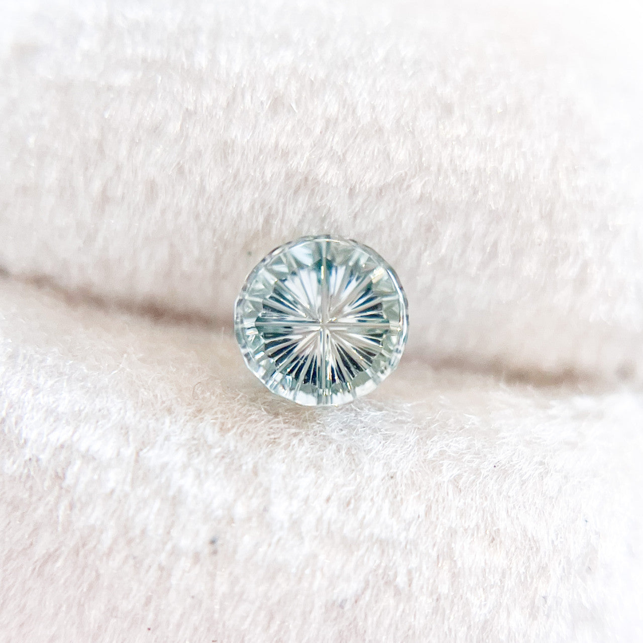 Pale Green Montana Sapphire StarBrite™ Cut by  John Dyer