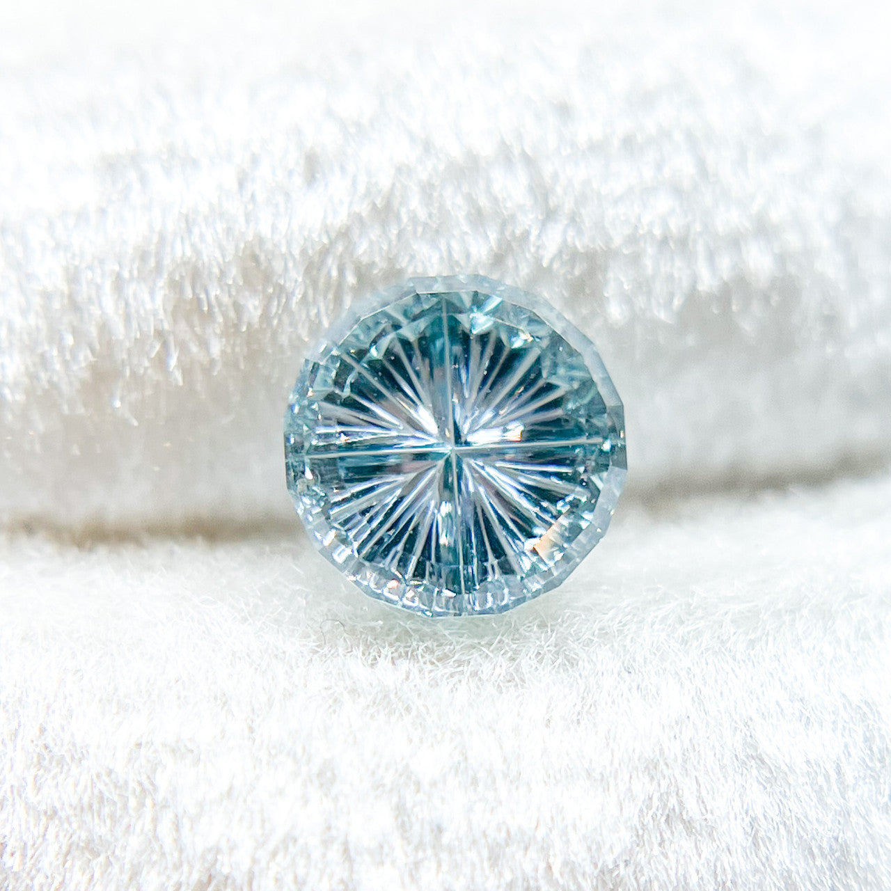 Ocean Blue Round Montana Sapphire Starbrite™ Cut by  John Dyer