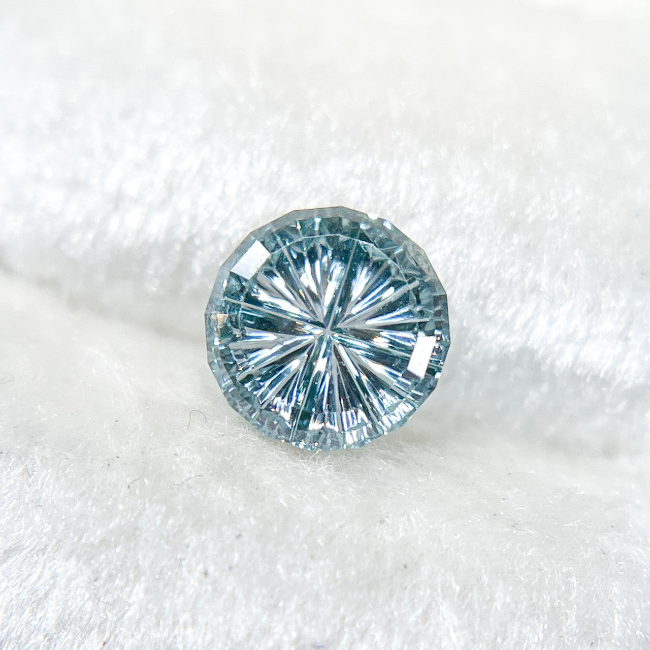 Ocean Blue Round Montana Sapphire Starbrite™ Cut by  John Dyer