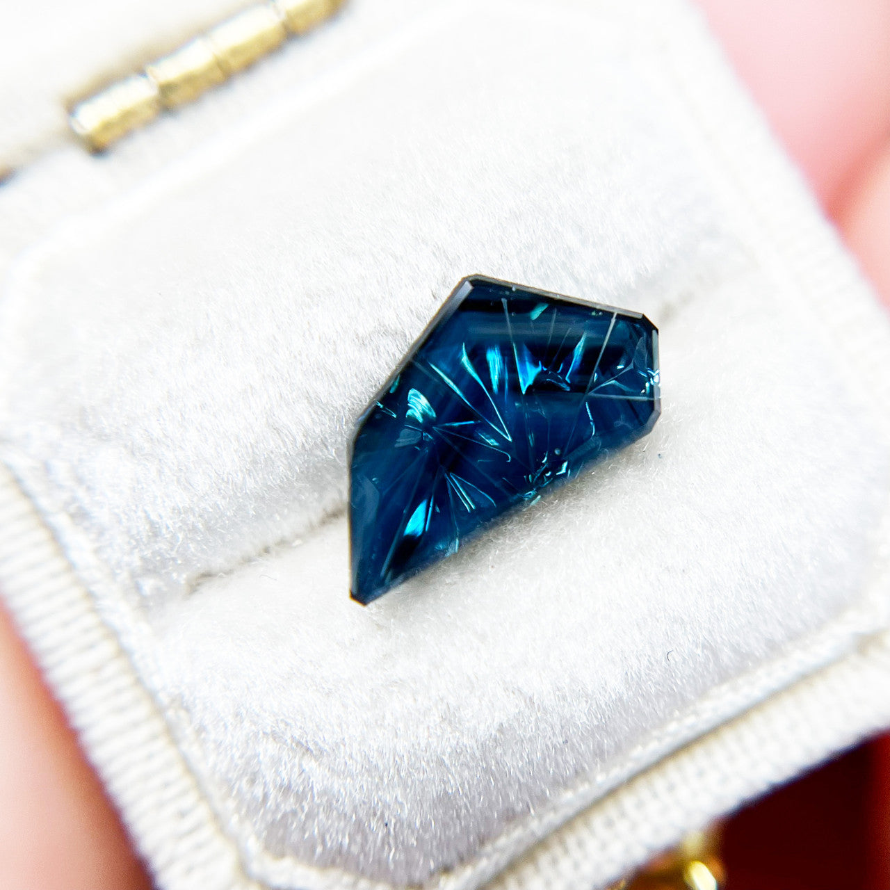 Blue Australian Sapphire Freeform Dreamscape™ Cut by  John Dyer