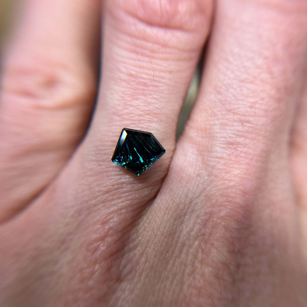 Ethereal Blue Freeform Australian Sapphire Dreamscape™ Cut by  John Dyer