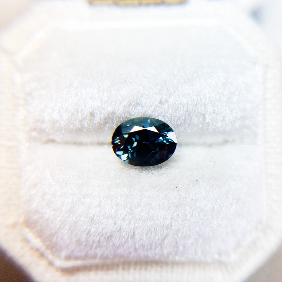 Oval Deep Teal Blue Australian Sapphire by Tatum Gems