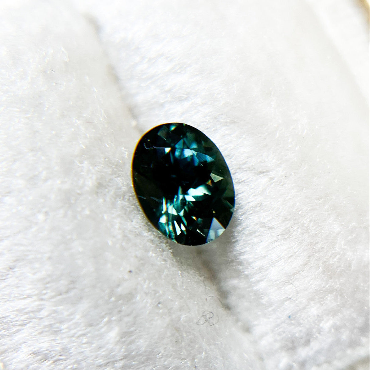 Oval Deep Teal Blue Australian Sapphire by Tatum Gems
