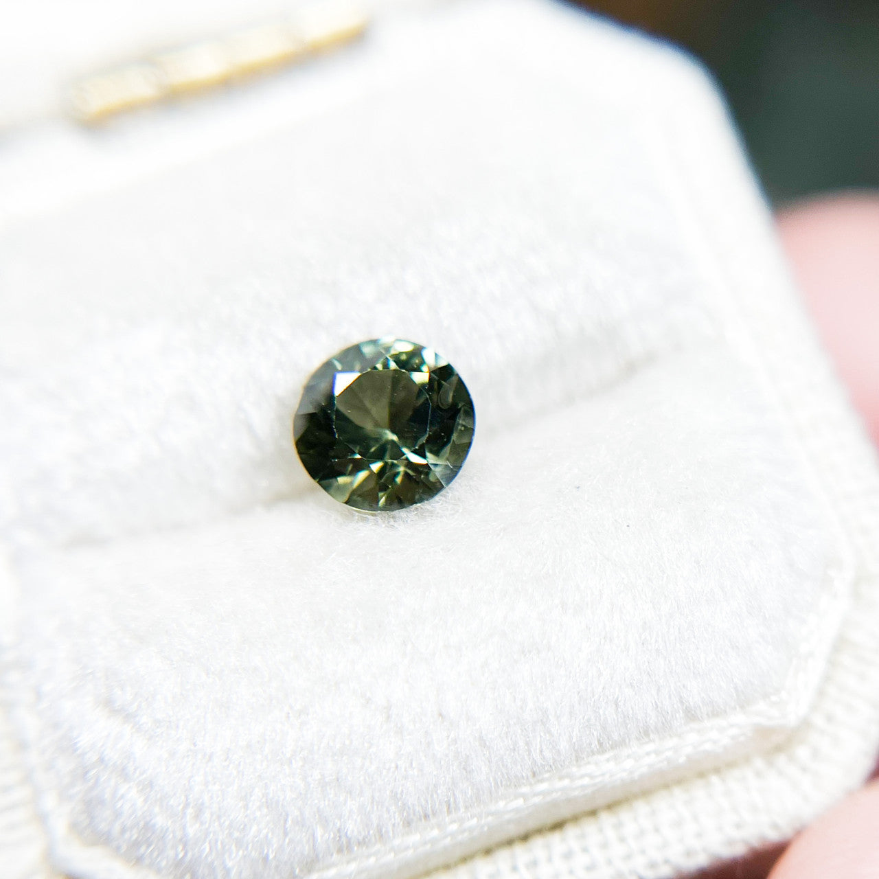 Deep Olive Green Montana Sapphire