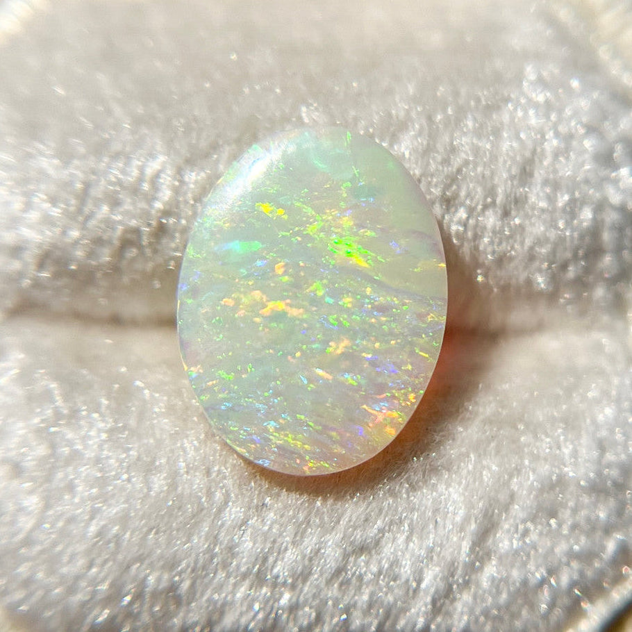 Australian Oval White Opal