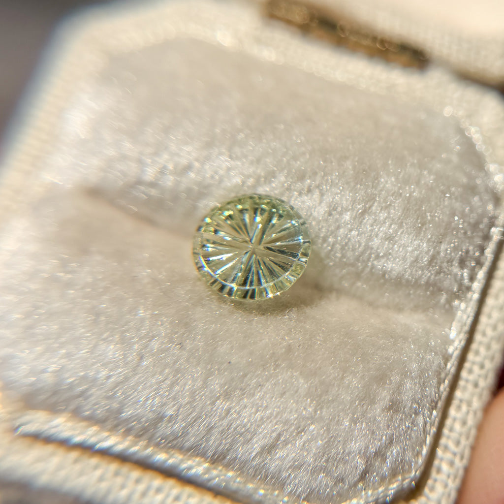 Parti Color Spring Green Montana Sapphire Starbrite™ Cut by John Dyer