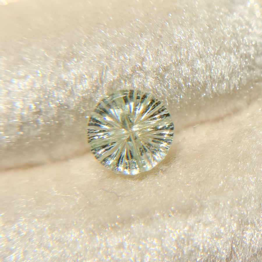 Almost White Montana Sapphire Starbrite™ Cut by John Dyer