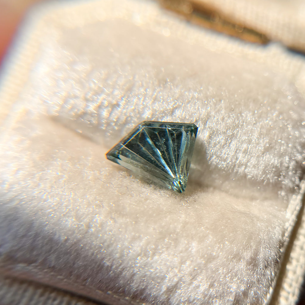 Coastal Teal Sapphire Dreamscape™ Cut by John Dyer