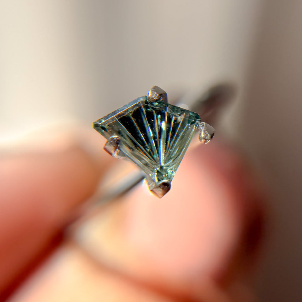 Coastal Teal Sapphire Dreamscape™ Cut by John Dyer