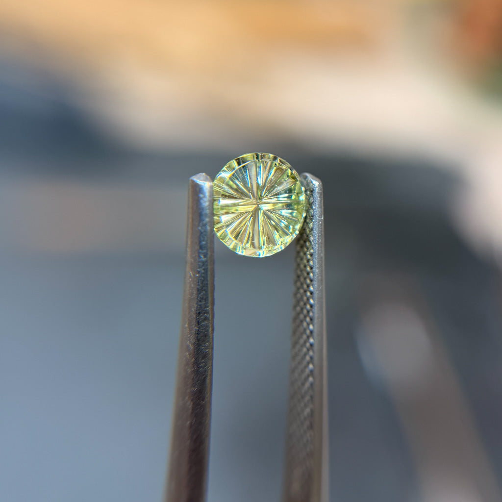 Parti Color Spring Green Montana Sapphire Starbrite™ Cut by John Dyer