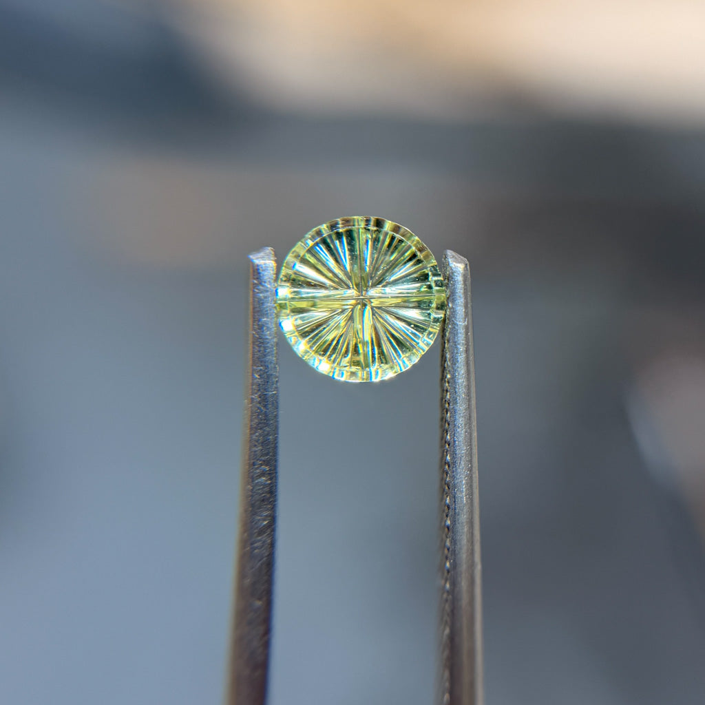 Parti Color Spring Green Montana Sapphire Starbrite™ Cut by John Dyer