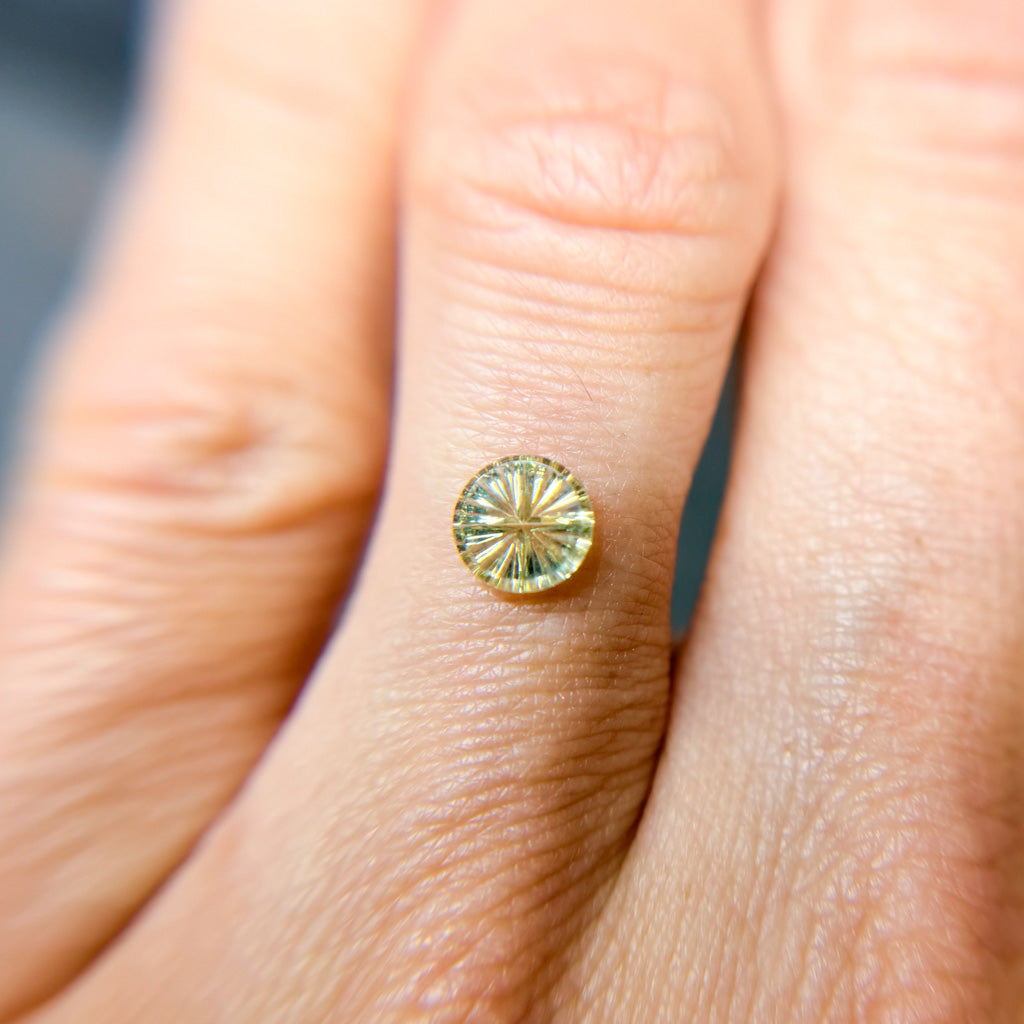 Parti Color Spring Green Montana Sapphire Starbrite™ Cut by John Dyer