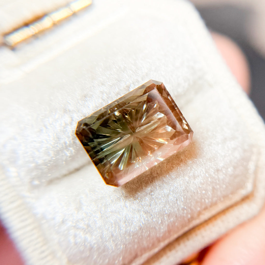 Vintage Orange Sunstone Starbrite™ Cut by John Dyer
