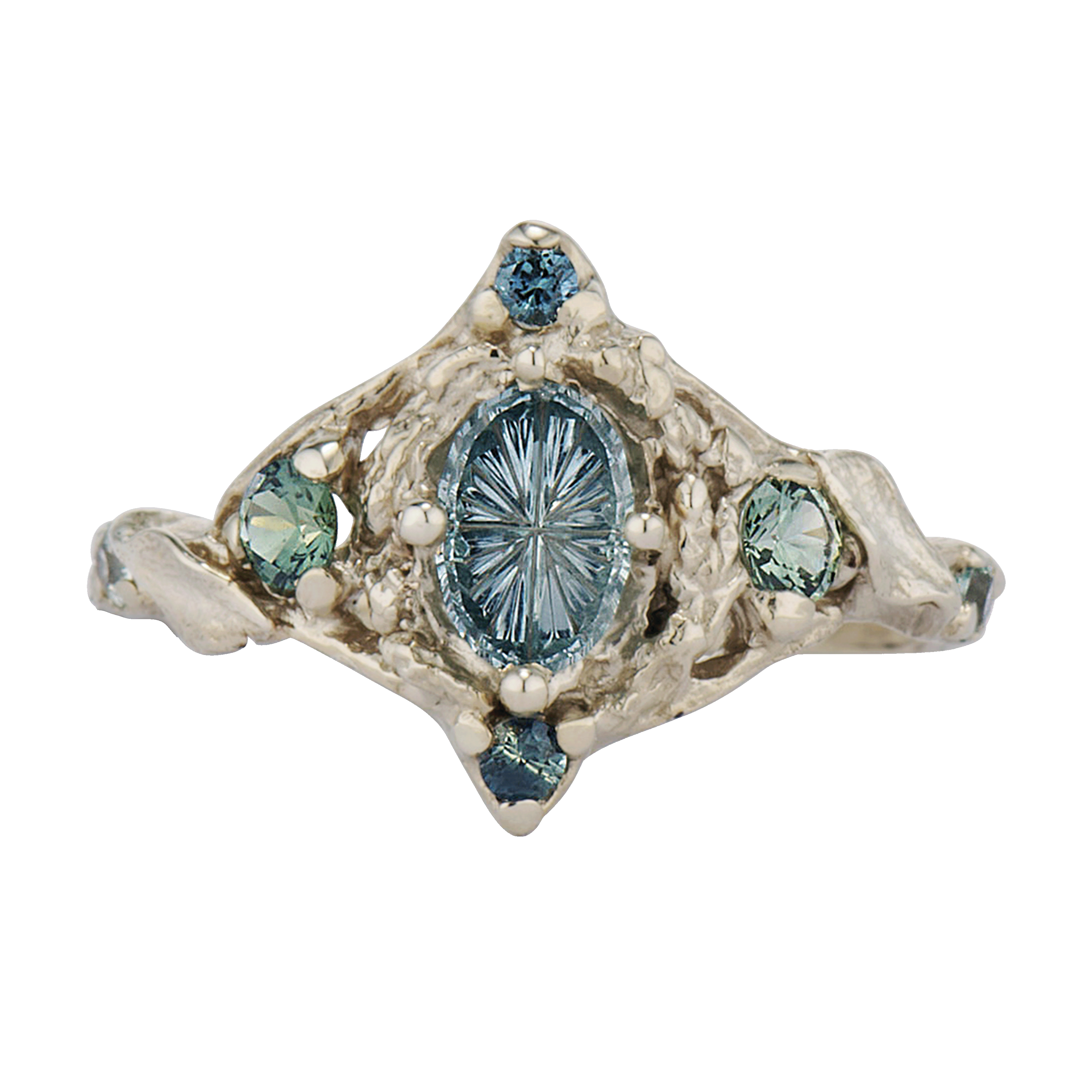OOAK - Celestine Starbrite Ring