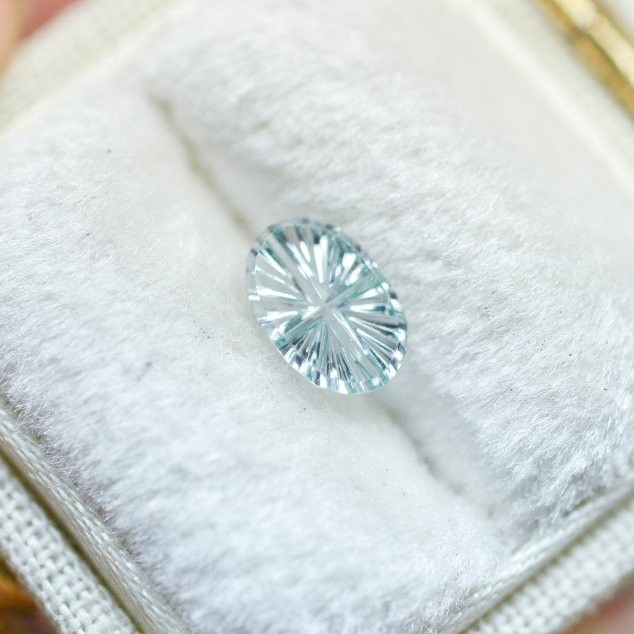 Blue Green Oval Montana Sapphire StarBrite™ Cut by John Dyer