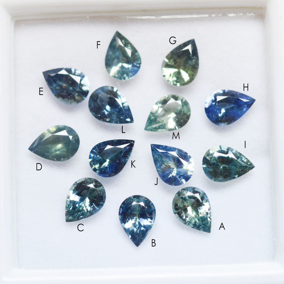 Limited Edition Juniper Teal Sapphire Cluster Ring