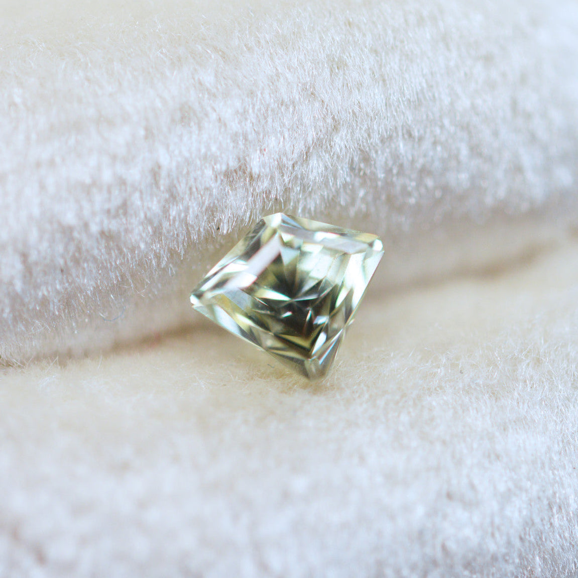 Light Green Radiant Cut Montana Sapphire by John Dyer